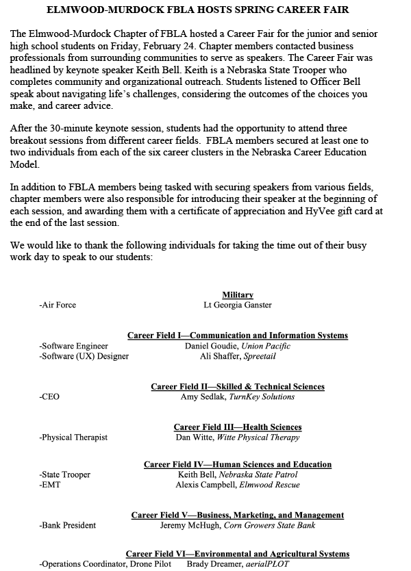 2023 Career Fair Press Release 1