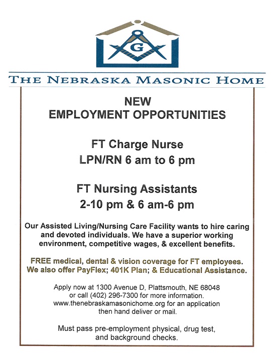 Masonic help wanted