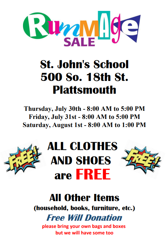 rummage sale FREE