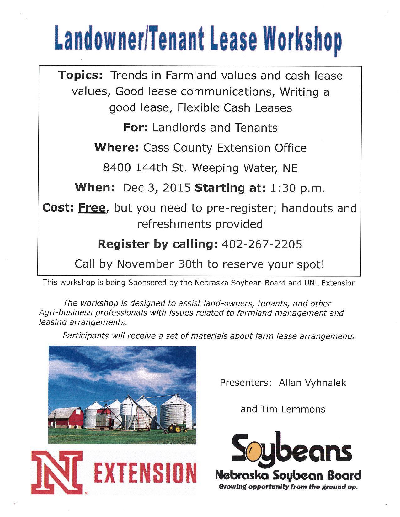Landlord Tenant Lease Workshop page 001