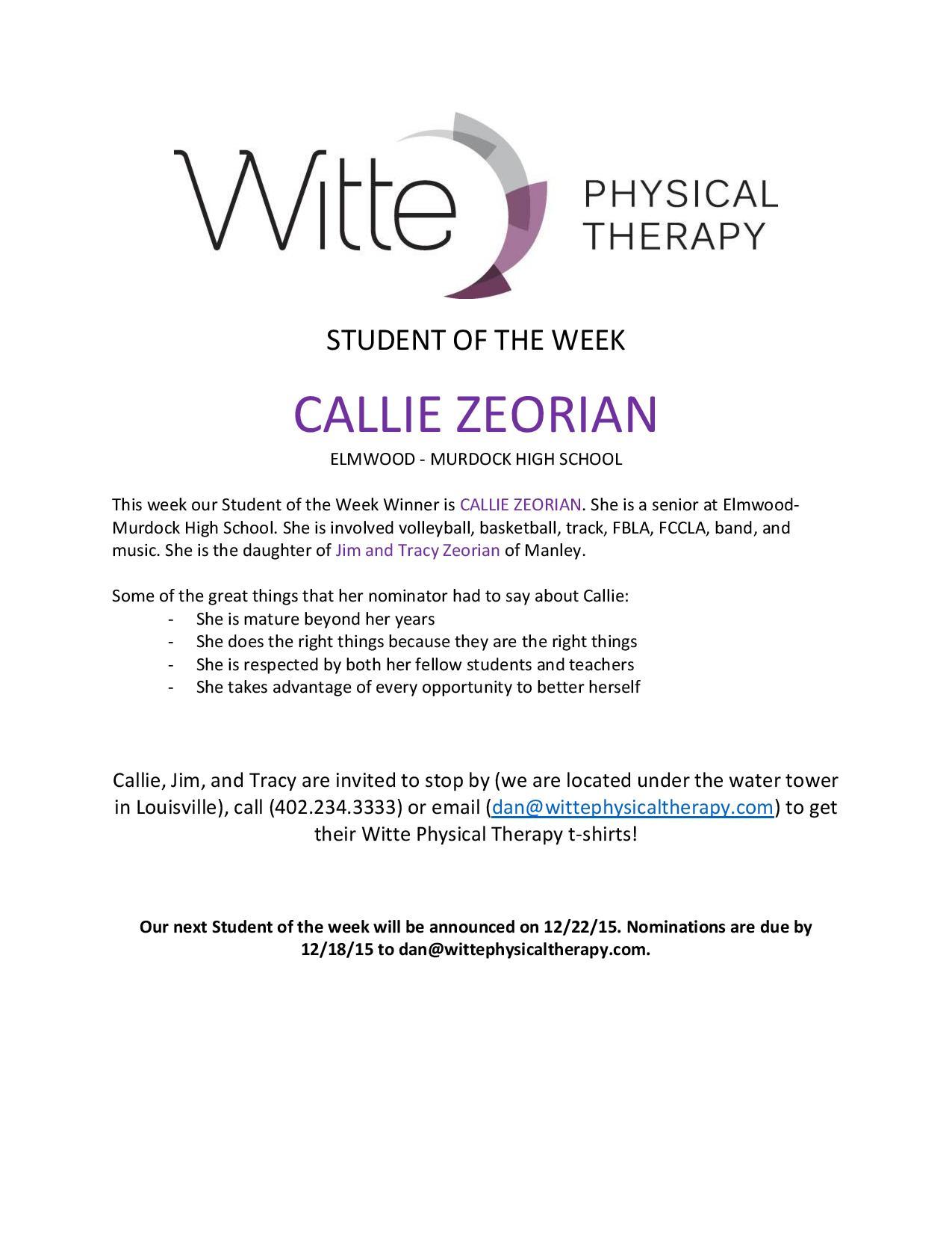 Student of the Week Selection page 001