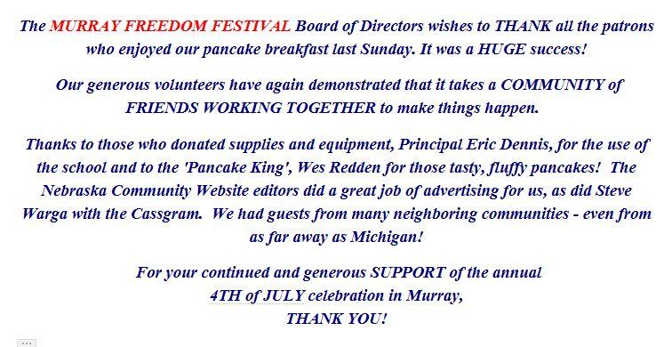 Murray thank you