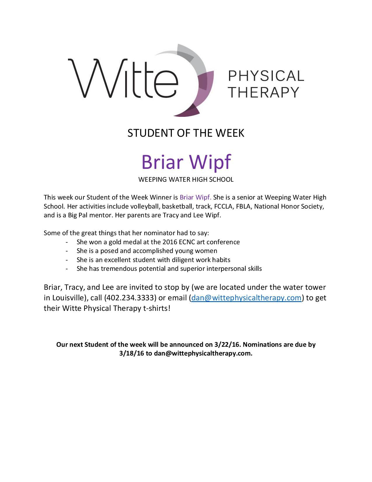 Student of the Week Selection page 001