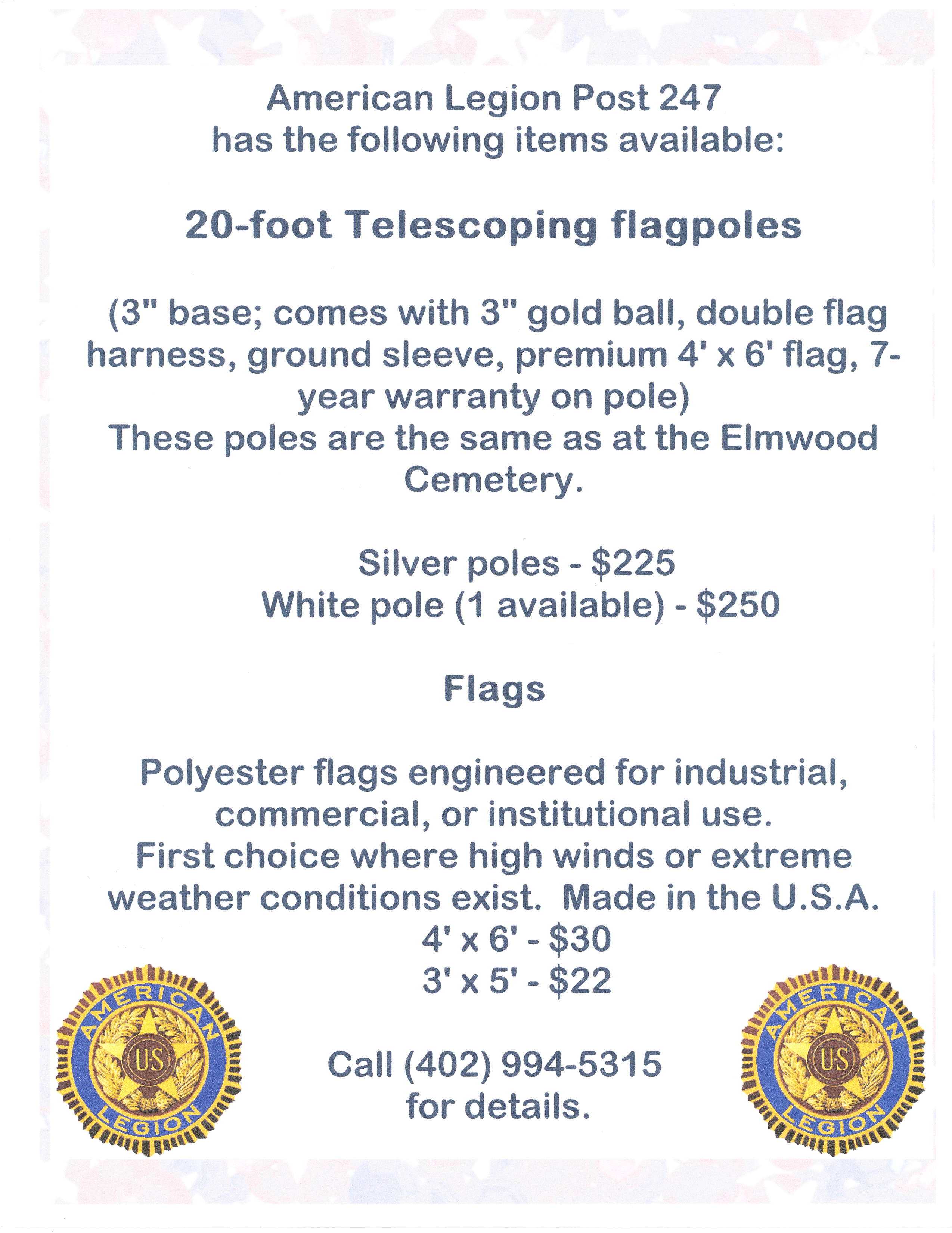 Flagpoles for sale