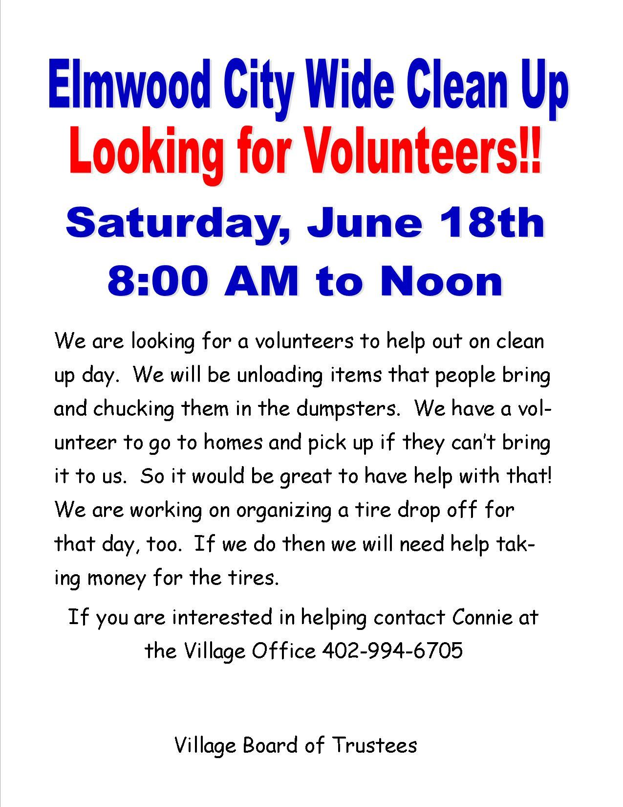 Elmwood Clean Up volunteers