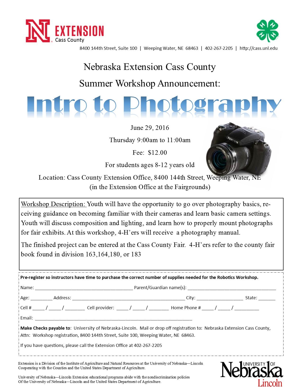 Intro to Photography