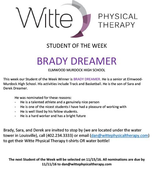 Student of the Week Selection Dreamer