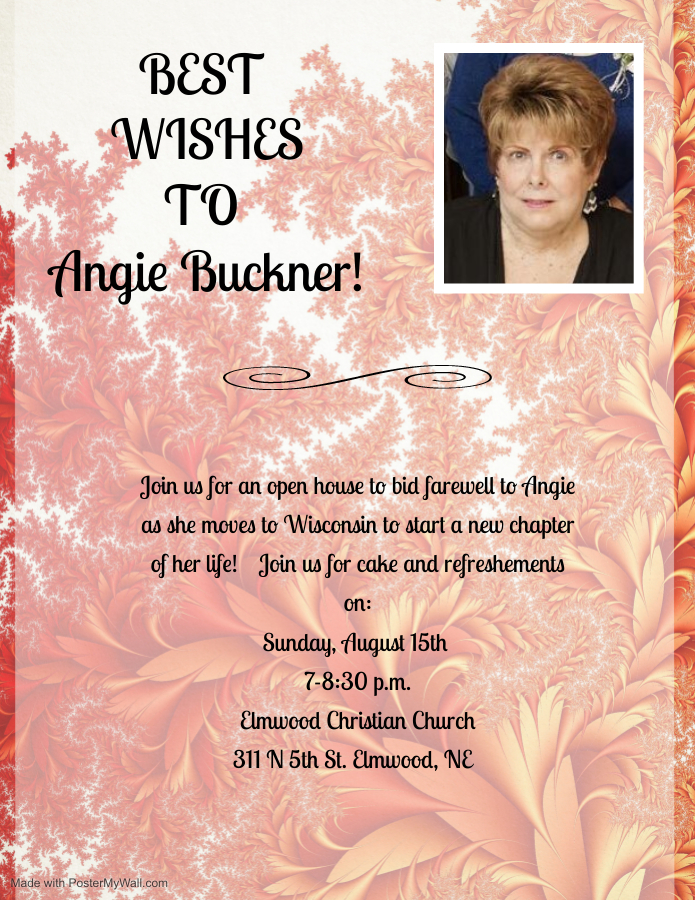 Angie Buckner Open House Flyer