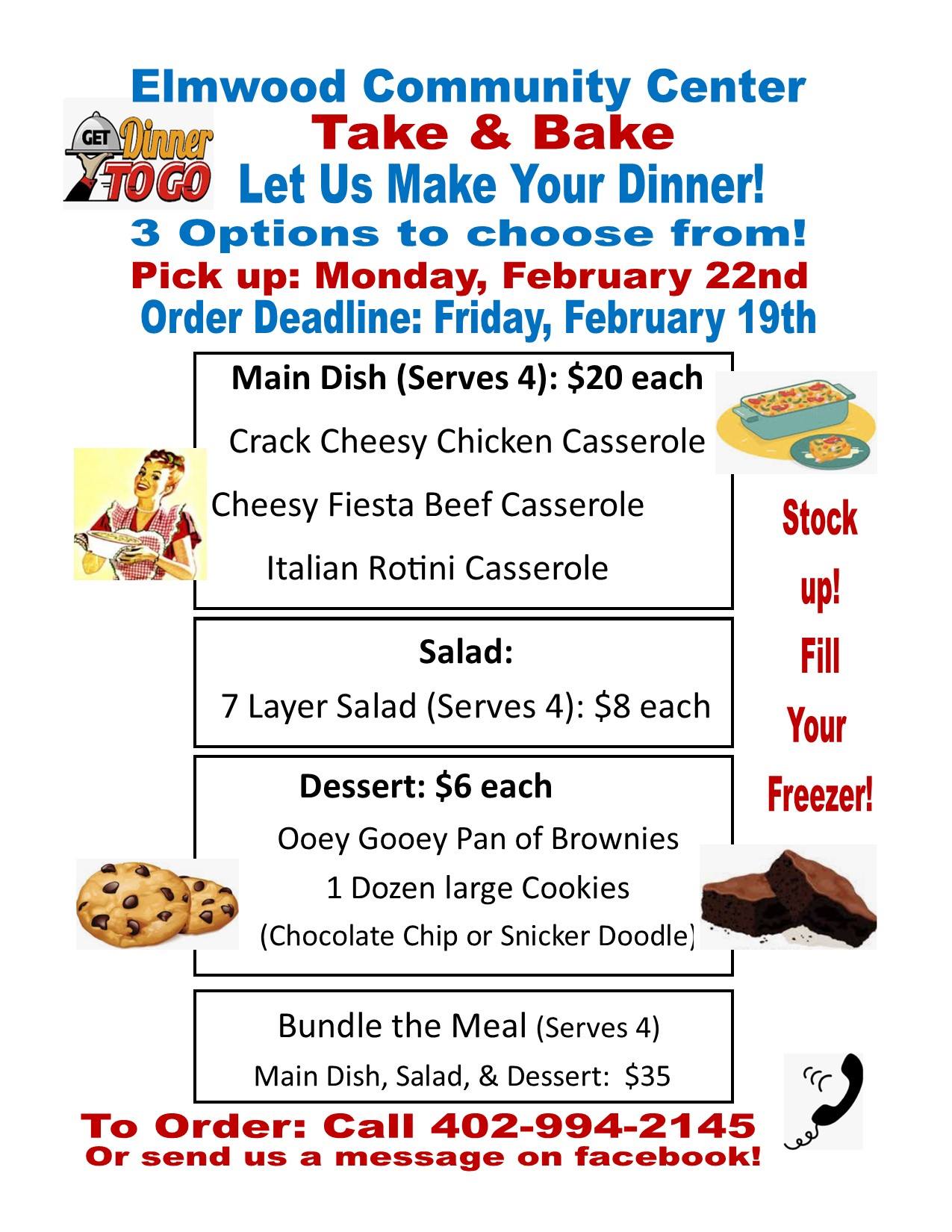 community center dinner