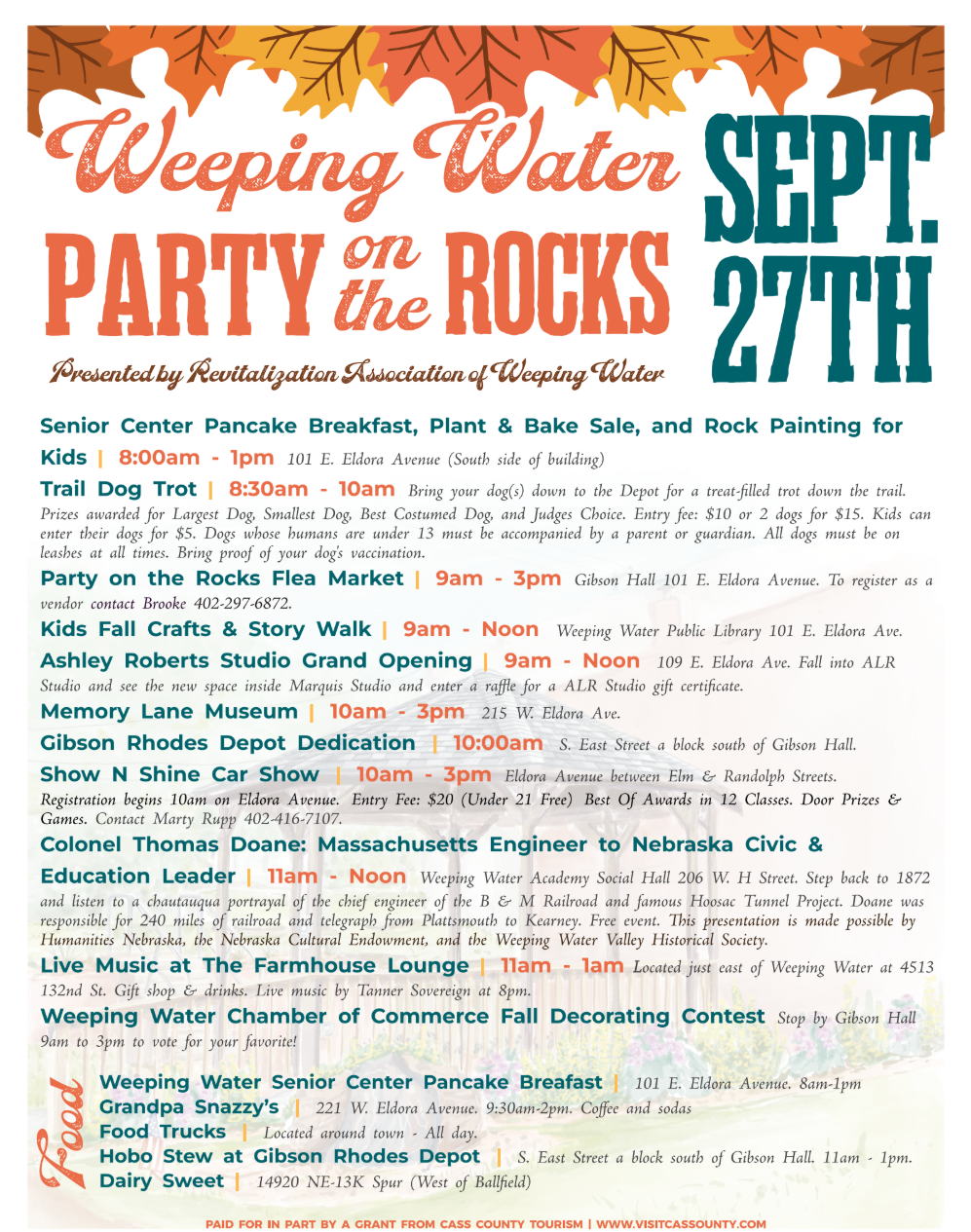 Weeping Water on the rocks 2025