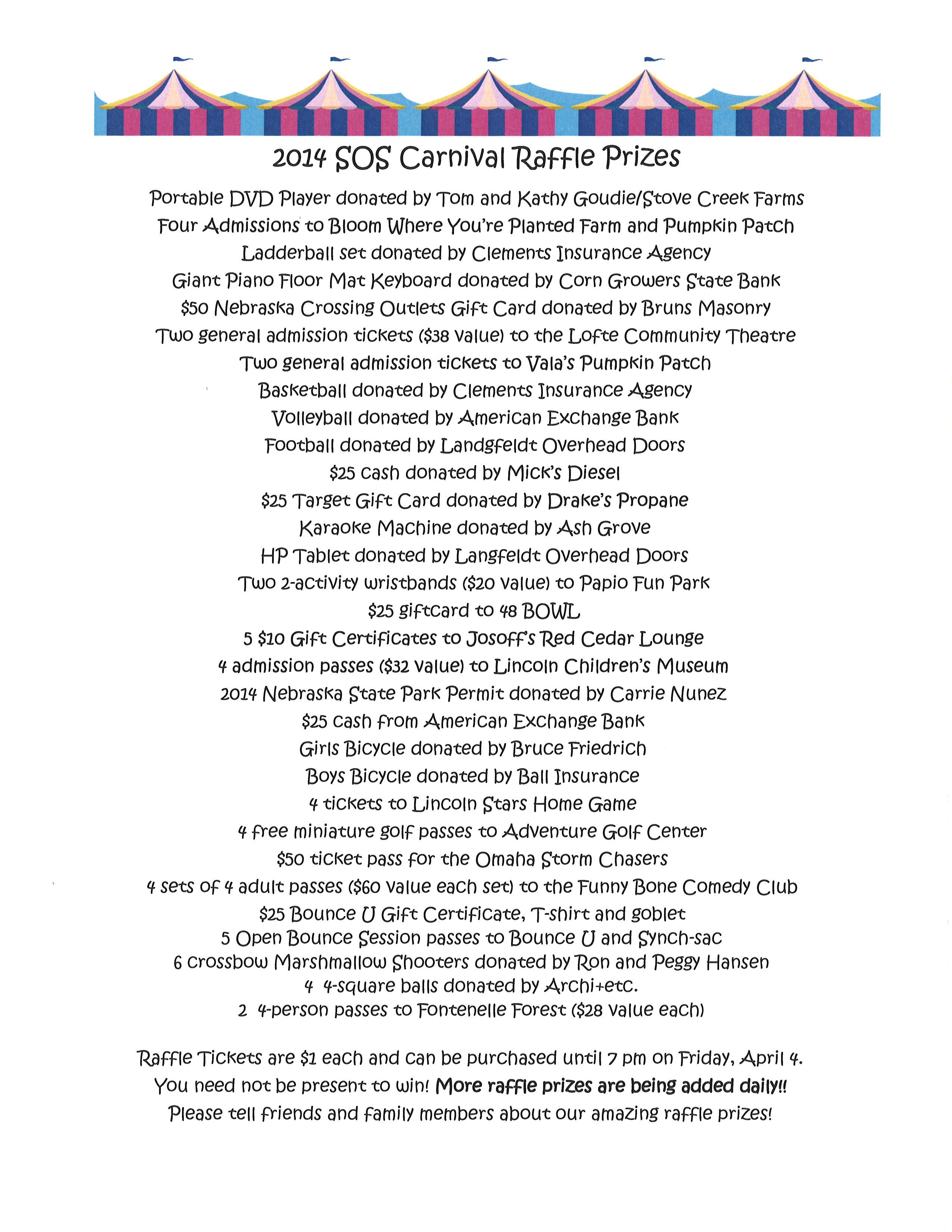 SOS Prizes