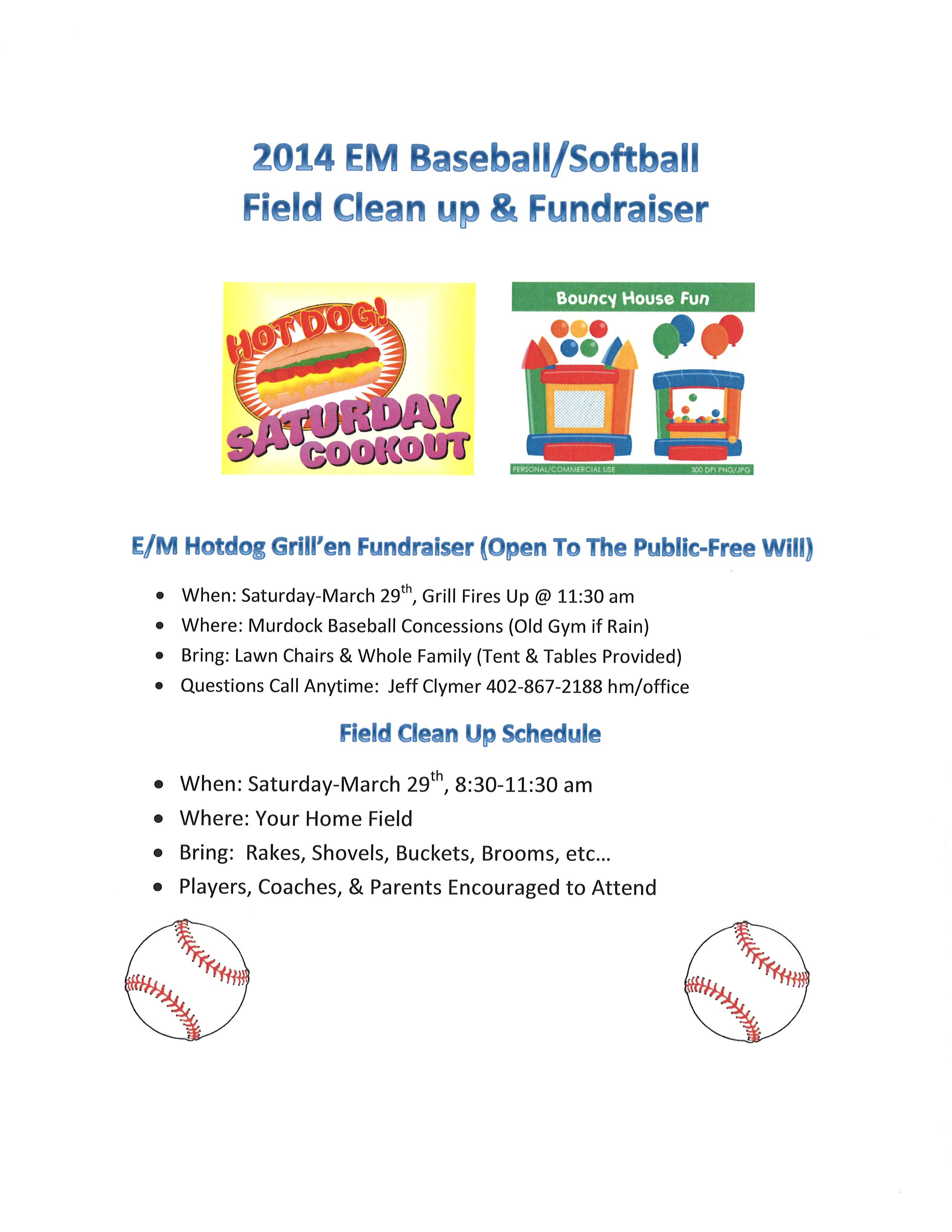 ballfield clean up