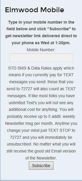 text for newsletter