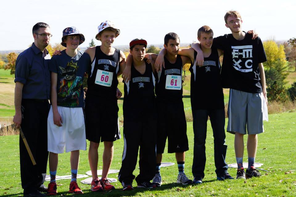 CC Team with coach Hall