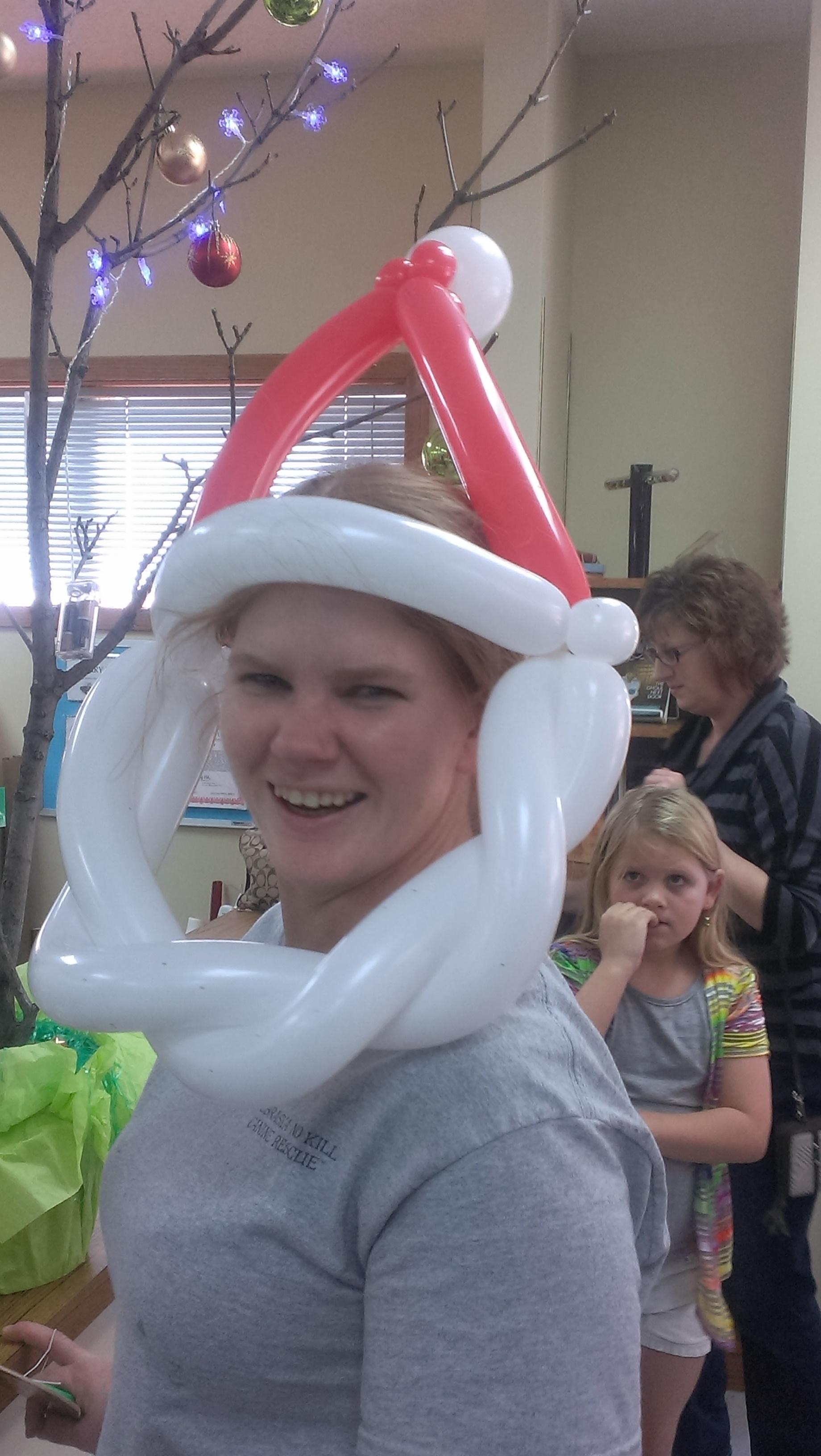 Balloon Santa Hat