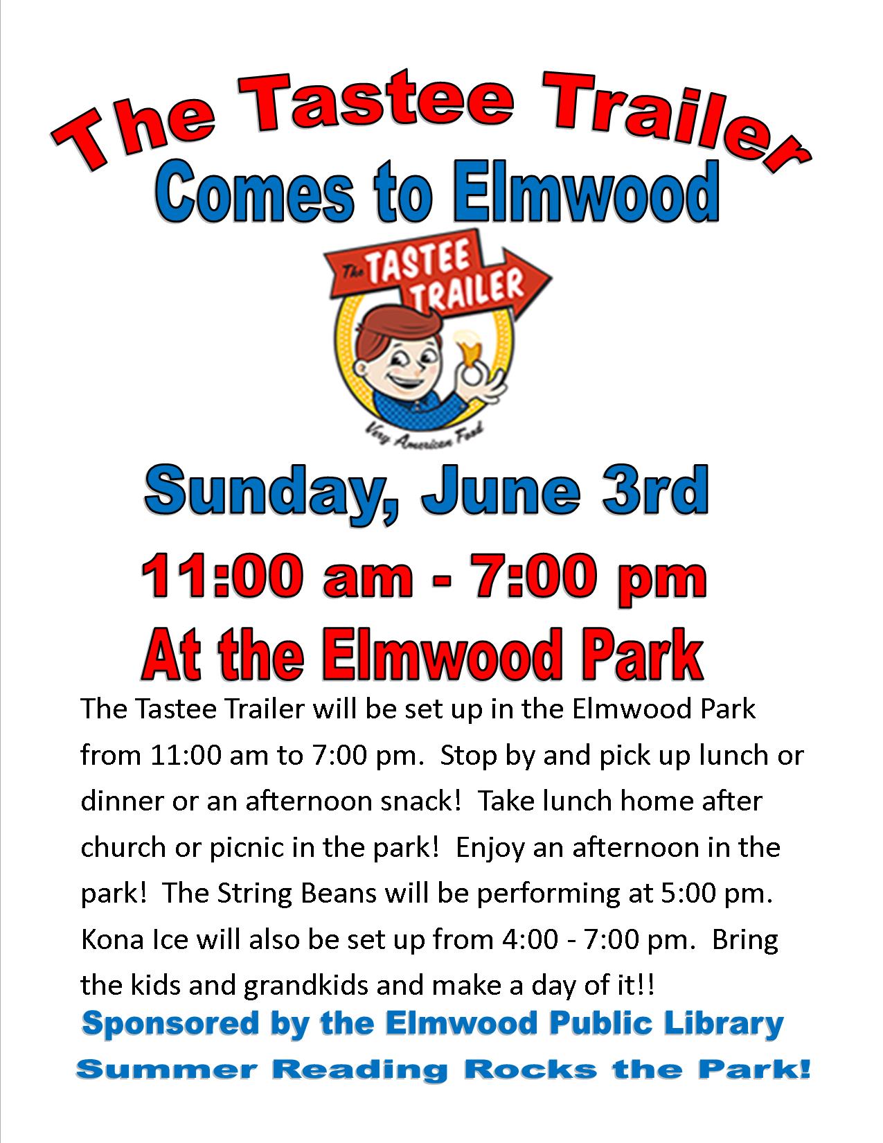 Tastee Trailer flyer