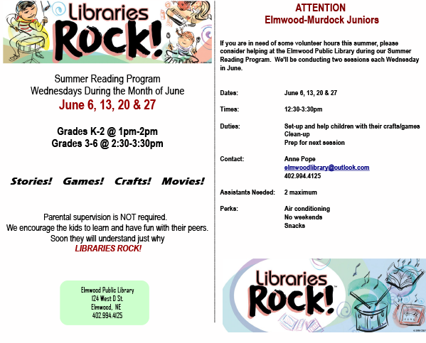 ElmwoodLibrary Volunteer