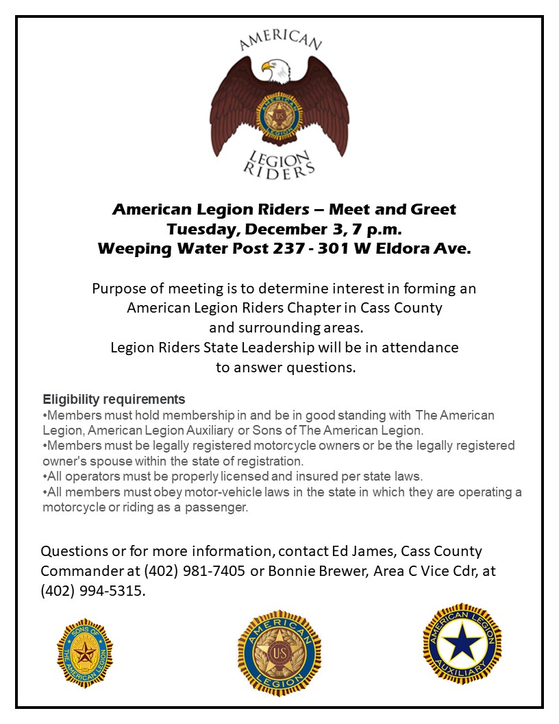 Legion Rider flyer