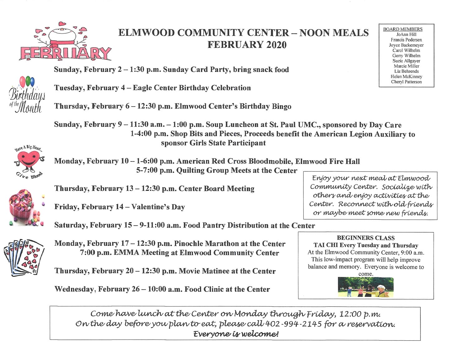 community center feb 2020 2