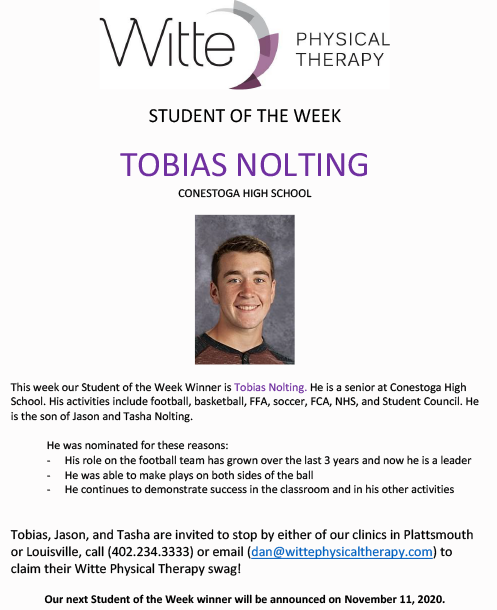 Student of the Week Selection 9