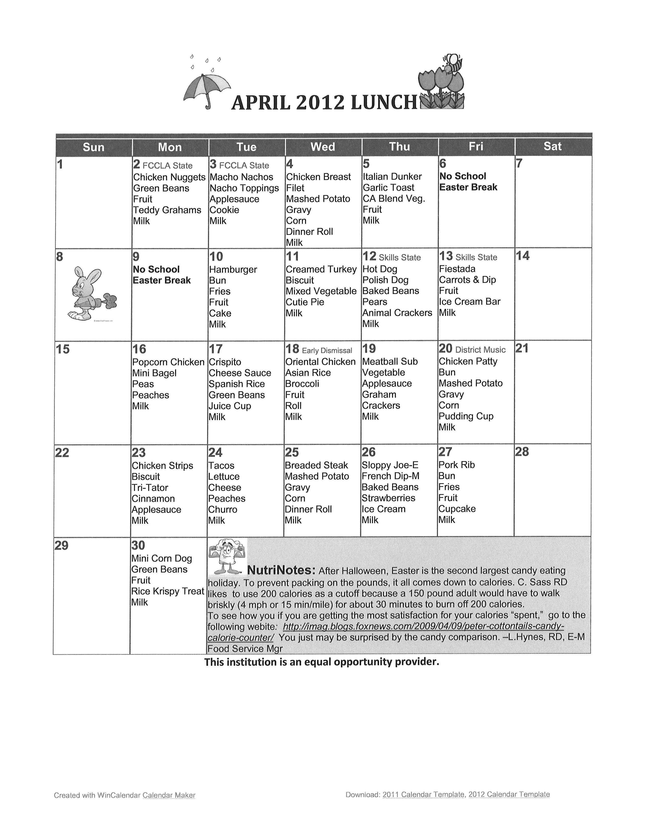 April lunch_menu