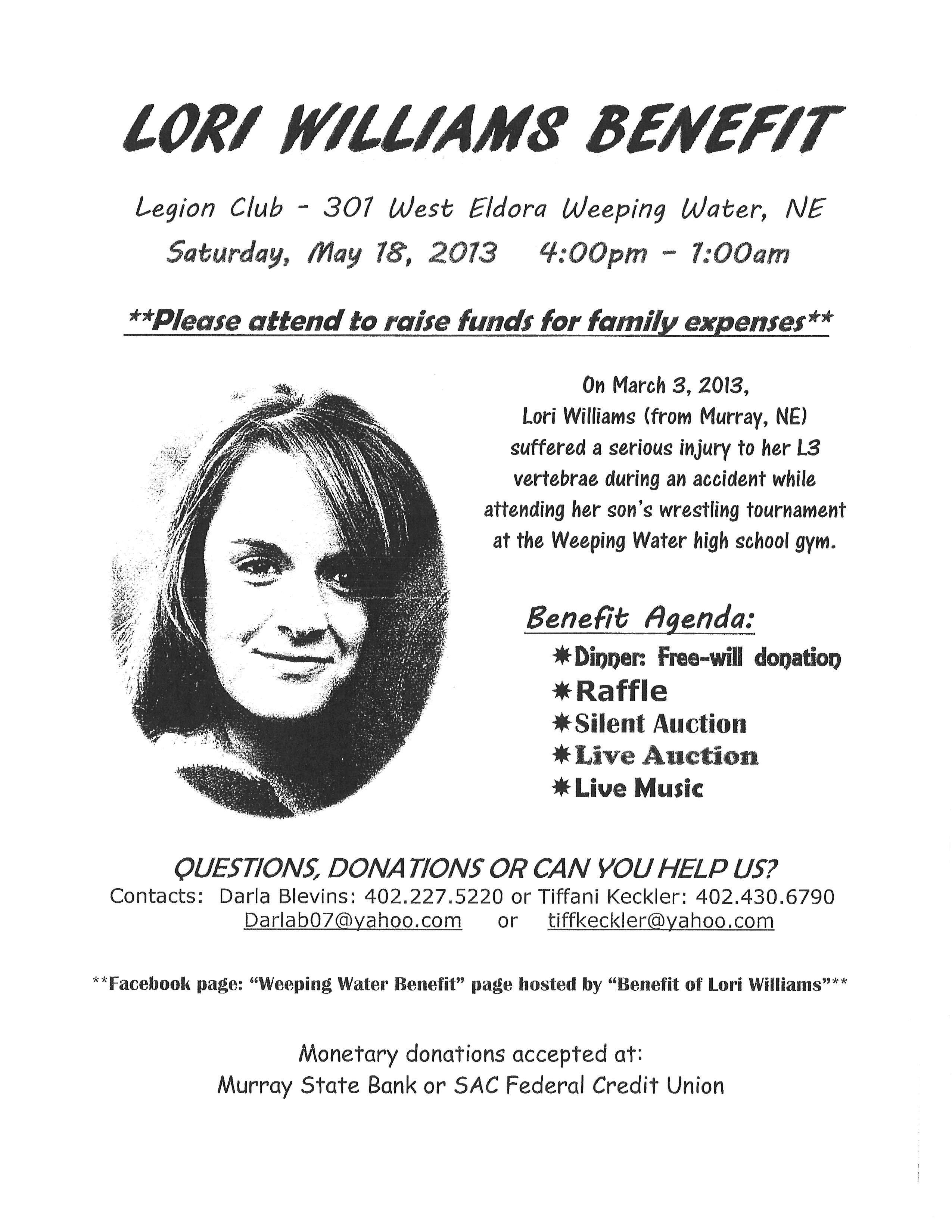Lori Williams_Benefit