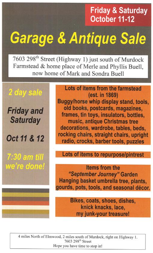 Buell Sale Saturday