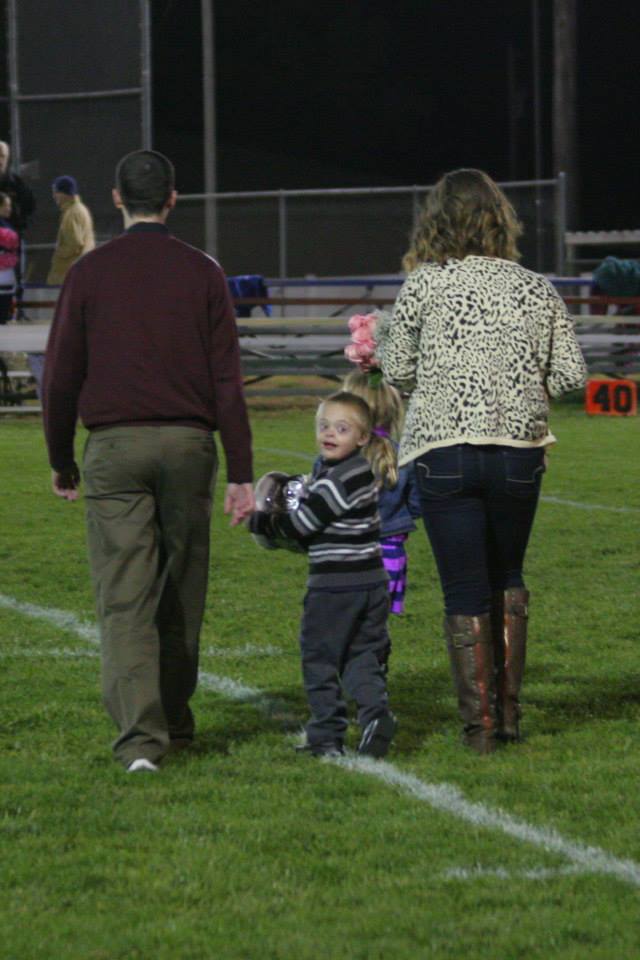 Ben walking onto field