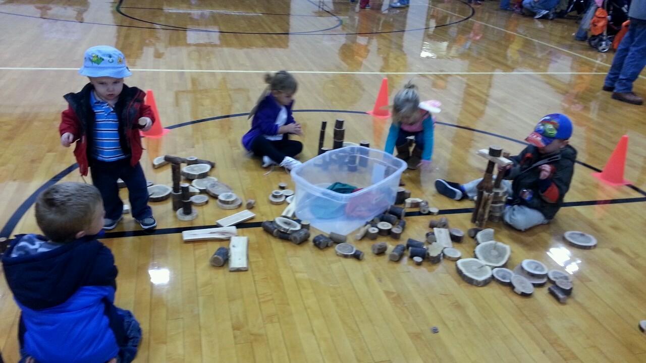 kids and blocks